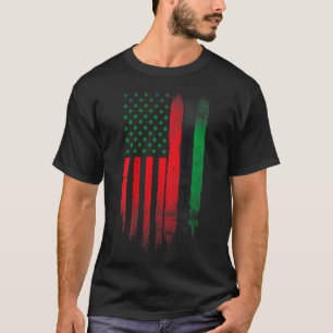 Rood Groen Zwart Geschiedenis Amerikaanse Afrikaan T-shirt