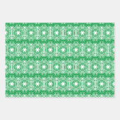rood groen zwart wit patroon Kerstmis Inpakpapier Vel (Voorkant 2)