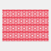 rood groen zwart wit patroon Kerstmis Inpakpapier Vel (Voorkant)