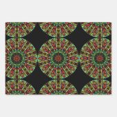 Rood groenboek Mandala — Verpakking van papier Inpakpapier Vel (Voorkant 2)