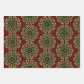 Rood groenboek Mandala — Verpakking van papier Inpakpapier Vel (Voorkant)