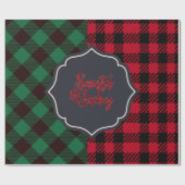 "Rood/groenboek voor het oppakken van Baby van ker Cadeaupapier (Vlak)