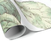 Rood Groene Appelvrucht Patroon Waterverf Rustiek Cadeaupapier (Rol Hoek)