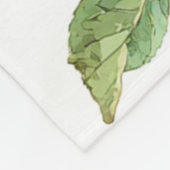 Rood Groene Appelvrucht Patroon Waterverf Rustiek Fleece Deken (Hoek)