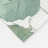 Rood Groene Appelvrucht Patroon Waterverf Rustiek Fleece Deken (Hoek)