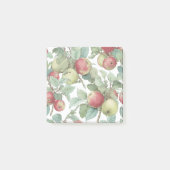Rood Groene Appelvrucht Patroon Waterverf Rustiek Post-it® Notes (Voorkant)