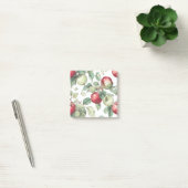 Rood Groene Appelvrucht Patroon Waterverf Rustiek Post-it® Notes (Kantoor)