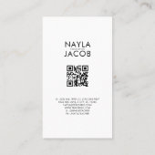 Rood Groene Appelvrucht Patroon Waterverf Rustiek Visitekaartje (Achterkant)