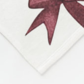 Rood groene bogen kerst fleece deken (Hoek)