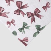 Rood groene bogen kerst tissuepapier (Detail)