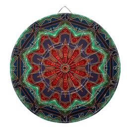 Rood groene decoratieve dartbord