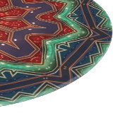 Rood groene decoratieve snijplank (Hoek)