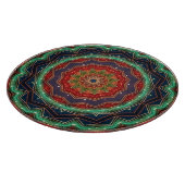 Rood groene decoratieve snijplank (Hoek)