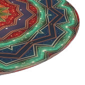 Rood groene decoratieve snijplank (Hoek)