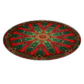 Rood groene decoratieve snijplank (Hoek)