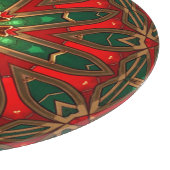 Rood groene decoratieve snijplank (Hoek)