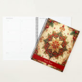 Rood groene decoratieve vakantie planner (Display)