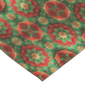 Rood groene decoratieve vakantietafelkleed tafelkleed (Gekanteld)