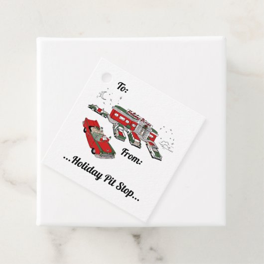 Rood/Groene Diner Bedankjes Labels (In situ)