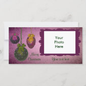  rood groene foto kerst Kaarten (Voorkant)