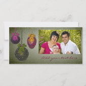 rood groene foto kerst Kaarten (Voorkant)