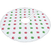 Rood-groene hond met kerstboomrokken kerstboom rok (Gekanteld)