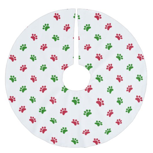 Rood-groene hond met kerstboomrokken kerstboom rok (Voorkant)