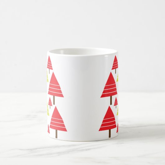 Rood-groene kerst koffiemok (Center)