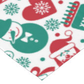 Rood groene kersttafelkleed tafelkleed (Gekanteld)