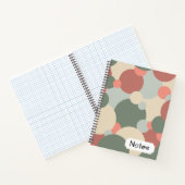 Rood-groene moleculen Spiraal Notebook Notitieboek (Binnen)