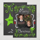 Rood/Groene Rol Gepersonaliseerd de Kaart van de V (Voorkant / Achterkant)