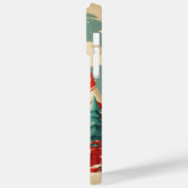 Rood groene schattige kerstman gepersonaliseerde k Case-Mate iPhone case (Achterkant / Links)