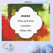 Rood groene schilderij flyer (Enkel)