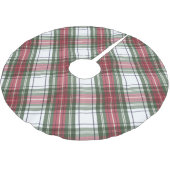 Rood Groene Waterverf Kerst Plaid Tree Rok Kerstboom Rok (Gekanteld)