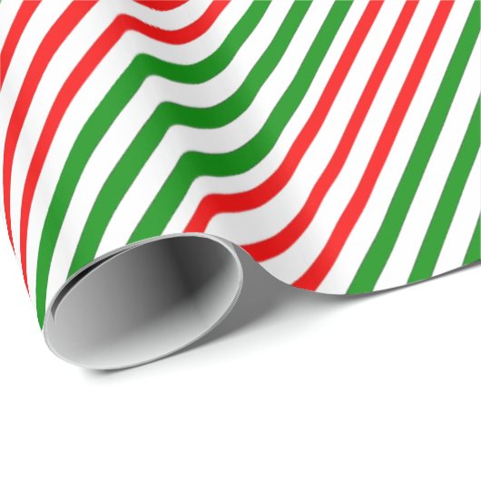 Rood groenstrippeerpapier cadeaupapier (Rol Hoek)