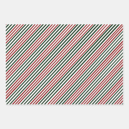 Rood groenstrookpapier, set van 3 vellen