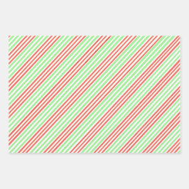 Rood groenstrookpapier, set van 3 vellen