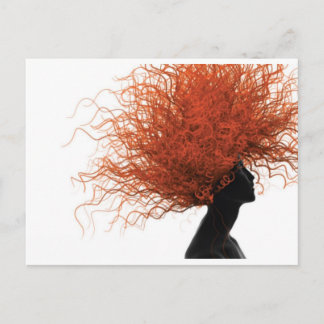 rood haar briefkaart