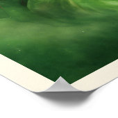 Rood Haar Groene Ogen Keltische Knoop Fantasie Por Poster (Hoek)