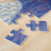 Rood haar, kaneelachtig meisje rococo vezelkunst b legpuzzel (Zijkant)