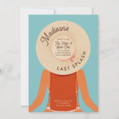 Rood Haar Meisjes Weekend Bachelorette Zwembad Par Kaart (Voorkant)