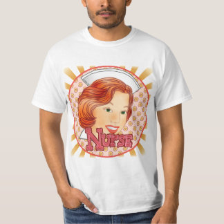 Rood Haar Verpleegster T-shirt