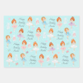 Rood hair Ballerina — Papieren pakbladen Inpakpapier Vel (Voorkant)