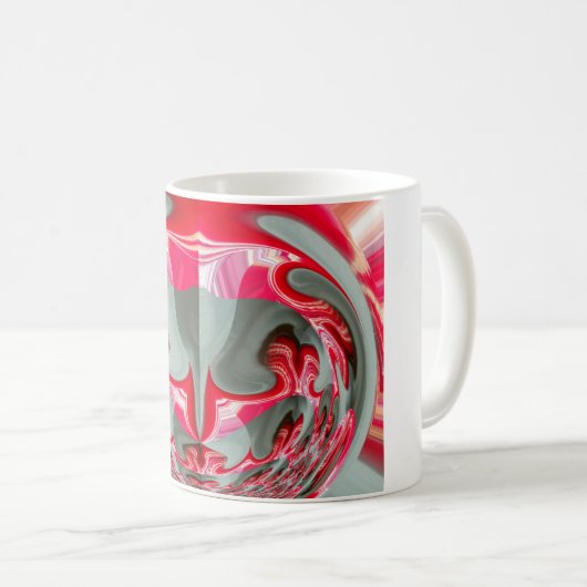 Rood  Hakuna Matata rond cadeaus Koffiemok (Voorkant rechts)