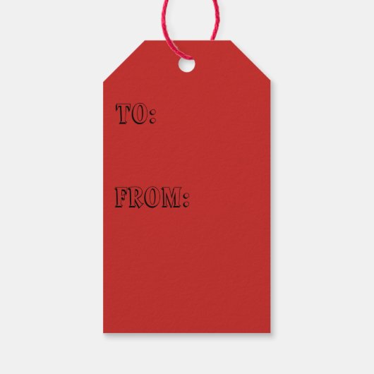 ROOD HALLOWEEN CADEAULABEL (Achterkant)