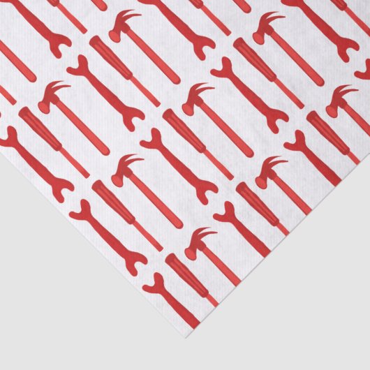 Rood Hammer schroevendraaier Tissuepapier (Detail)