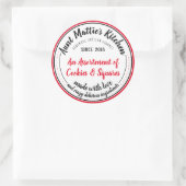 Rood  Handgemaakte Artisan Gourmet Food Label (Tas)