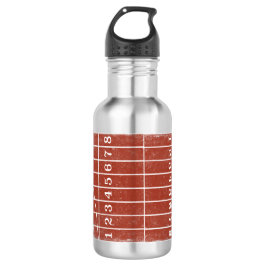 Rood hardloopspoor Distress Style Water Bottle Waterfles