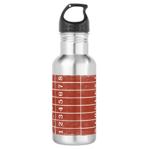 Rood hardloopspoor Distress Style Water Bottle Waterfles