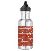 Rood hardloopspoor Distress Style Water Bottle Waterfles (Rechts)